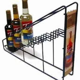 283311 Coffee Syrup Wire Rack/Wine Rack/Bottle Rack Iron Glass Holder-image-20