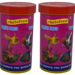 Freeze Dried Worms 20 Grams Blood Worms + 10% Extra Free (Pack of 2 Pieces) 0.04 kg (2x0.02 kg) Dry New Born, Young, Adult Fish Food-picture-17