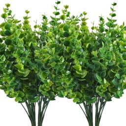 De Gardenia Artificial Plants – Plastic Shrubs with Faux Flowers (Pack of 2) Bonsai Artificial Plant-11