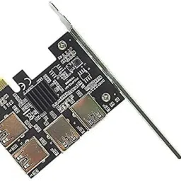 Etzin NVIDIA PCIe x1 to 4 USB Hub PCI-Expres(EPL-750PC) DDR2 1 GB NVIDIA Chipset 6 bit 60 MHz Graphics Card image 5