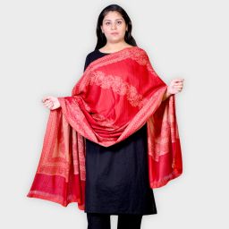 Allure Motifs Wool Woven, Printed Men, Women Shawl-image-77