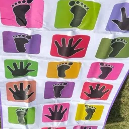 Play Therapy Mat with Foot and Hand Prints-image-4