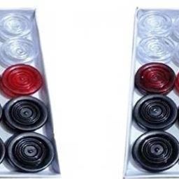 Imported Plastic Plastic Carom Coins (Pack of 2) Carrom Pawns (Pack of 21) Carrom Pawns-picture-31