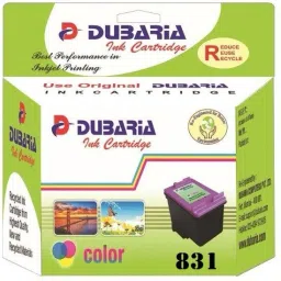 Dubaria 831 Color Ink Cartridge Compatible For Canon CL-831 For Use In iP1880 / 1980 / 2580 / 2680 / MP145 /198 / 228 / 476 / MX308 / 318 Printers Tri-Color Ink Cartridge-image-2