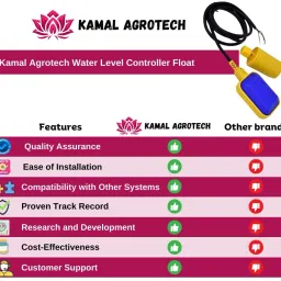 Kamal Agrotech 250 Volts Float Switch Sensor for Water Level Controller with 6.6 Feet Wireless Sensor Security System image 3