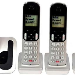 WIRELESS INTERCOM 4 EXTENSIONS WITH CALLER ID & SPEAKERS Cordless Landline Phone-82