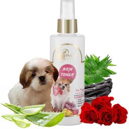 Organic Skin Toner Spray For Puppy Skin Allergy, Redness, Itchiness, Fungal Infection, Restores Skin Health & Moisture - Safe & Effective Pet Friendly Formula For All Puppy Breeds 200 ml Pet Coat Cleanser-image-78
