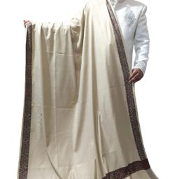 KASHMIR HANDLOOM Cashmere Self Design Men Shawl-image-67