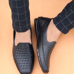 Synthetic Leather |Lightweight|Comfort|Summer|Trendy Loafers For Men-image-77
