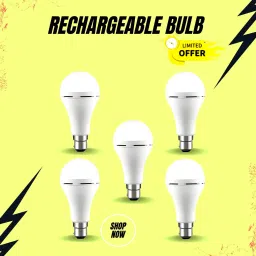 Rechargeable Emergency Bulb Inverter Bulb, 3Hr Battery Backup_Pack of 5 P278 3 hrs Bulb Emergency Light-23