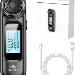 Alcohol Tester,Portable Alcohol Testing Machine,LCD Digital Display Breathalyzer Analytical Scale-22