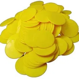 morel PLASTIC PLAIN TOKEN COIN, CHIPS FOR BOARD GAMES AND OTHER USES, ROUND SHAPE PLASTIC PLAIN TOKEN ( 100 COIN EACH COLOR ) MULTICOLOR PRODUCT PACK 2 image 3