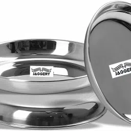 Heavy Gauge Medium Halwa Plates with Mirror Finish (12.5 cm Dia) 3 Pieces Set Dinner Plate-image-19
