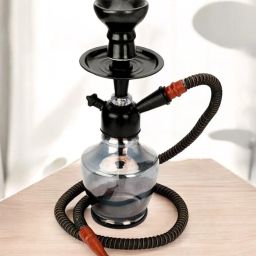 Black_silver_hookah_plate_HD028 12 inch Iron Hookah-7