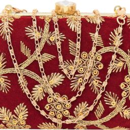Party Maroon Clutch - Regular Size-image-22