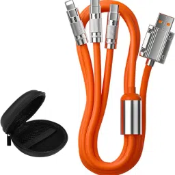 POZUB 120W Triple Fast Charger Type-C Retractable Cable Multi Charger Charging Cable Charging Pad-picture-9
