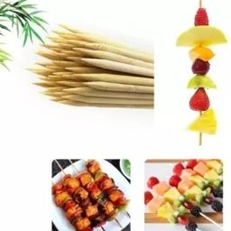 royalls Disposable Bamboo Baby Fork, Dessert Fork, Dinner Fork, Fondue Fork, Fruit Fork, Fruit Fork, Spork, Salad Fork image 3