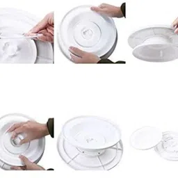 fivanio CACKE TURN TABLE Plastic Cake Server image 2