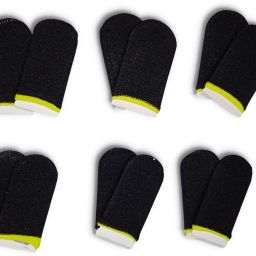 Finger Sleeve for Pubg Mobile Game 6 Pairs Black & Yellow Finger Sleeve-image-66