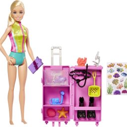Marine Biologist Doll and Accessories, Mobile Lab Playset with 10+ Pieces-image-90