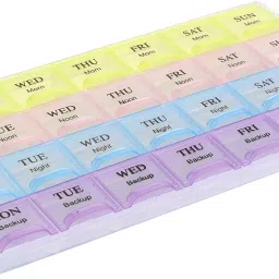 28 Days 7 Day 28 Slot Weekly Pill Box, Medicine Tablet Organizer, Daily Dose Dispenser Pill Box-image-40