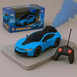 Remote Control 3D Famous car Toy for Kids with Smoke Effect or LED Lights-image-63