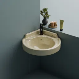 Glossy Finish Designer Wall Mounted Wash Basin Modern Wall-Mounted Corner Basin-image-32