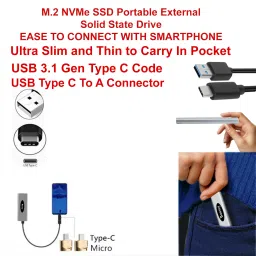 Basssy M.2 NVMe SSD, Type-C 1 TB External Solid State Drive (SSD) with 1 TB Cloud Storage image 5