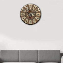 olive tree Flowers 12 Inches Classic Wooden Clock-picture-42