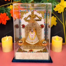 Khatu Shyam 24K Gold Coated Photo Frame Decorative Showpiece, Gifting, Pooja Decorative Showpiece-10 cm-image-40