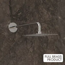 ZAP Elixir Series Brass 2 in1 Wall Mixer With Overhead Shower Set Bath & Shower Systems Rainfall image 3