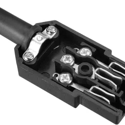 symfonia AC 250V 10A IEC 320 C14 and C14 Male and Female Panel Mount Plug and Socket Adapter Power Connector Black Screw Mount 3 Pins Inlet Power Plug Socket Electronic Components Electronic Hobby Kit image 4