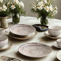 freakway (Set of 6) Twist 10.6 Inch Dinner Plate (White)-picture-14