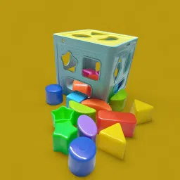 Sky Theme Cube with Sorting Shapes-82