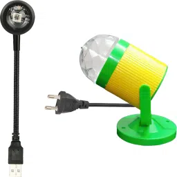 USB Sunset Projection Light + DJ Light for Home Party Birthday Bedroom Diwali Shower Laser Light-11