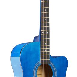 I-720-BLG 40 Inch Blue Glossy Dual Action Truss Rod Acoustic Guitar Spruce Plastic Right Hand Orientation-picture-18
