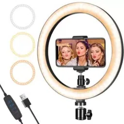 Krittoe ®Ring Light 10 Inch Professional Photography Light Mobile Live Self-Time Ring Flash-image-31
