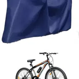 Cycle Cover Plain Blue For Leader Beast 26T With Front Sus Bicycle Cover Free Size-32