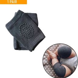 Crawling Baby, Toddler, Infant Anti-Slip Elbow and Knee Pads/Guards-Dark Grey Grey Baby Knee Pads-15