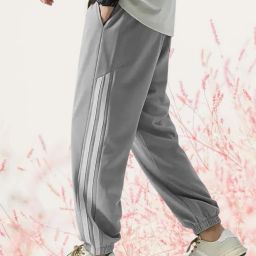 Men Striped Grey Track Pants-image-6