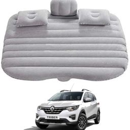 Grey Inflatable Bed For Triber Universal For All Models Car Inflatable Bed-37