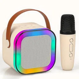 K12 Wireless Karaoke Mic with Bluetooth | LED Lights & Speaker-image-44
