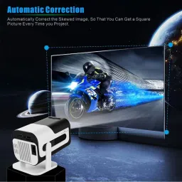 Livato HY320 Mini 4K Support Native 720P | Android 13 | WiFi & Bluetooth |Auto Keystone (5000 lm / 1 Speaker / Wireless / Remote Controller) Portable Projector image 3