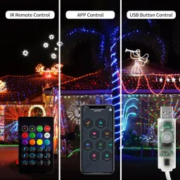 wundervox 100 LEDs 10 m Multicolor Color Changing, Flickering, Steady String Rice Lights image 2