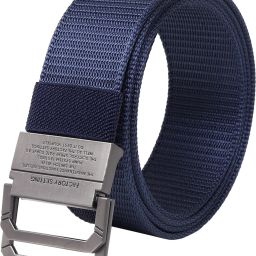 Men Casual Blue Nylon Belt-image-79