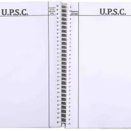 UPSC A4 Notebook SPIRAL Mains Answer Writing Booklet, 70 GSM (Multicolor with transprent cover) 500 Pages-22