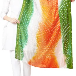 Silk Blend Printed Multicolor Women Dupatta-3