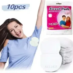 Disposable Underarm Sweat Pads - Pack of 2 {10pads * 2 packe = 20pads } Sweat Pads-picture-3