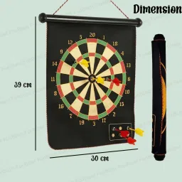 Foldable Double Sided Magnetic Dart Board Game with Darts For Kids And Adults 30 cm Dart Board-3
