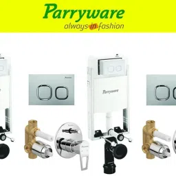 Half Frame Concealed Cistern, with divater body upper espiron set of 2 pic 008 Dual Flush Tank-29